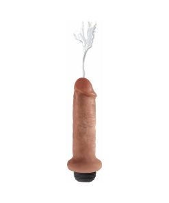 King Cock 6 In. Squirting Cock Realistic Dildo Tan