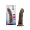 Au Naturel 8 In. Posable Dual Density Dildo Brown