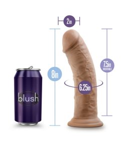 Au Naturel 8 In. Posable Dual Density Dildo Tan