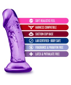 B Yours Sweet N' Small 4 In. Dildo Purple