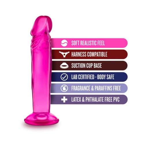 B Yours Sweet N' Small 6 In. Dildo Pink - Image 6