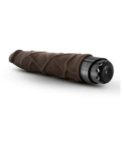 Dr. Skin Vibe 1 Realistic 9 In. Vibrating Dildo Brown