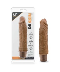 Dr. Skin Vibe 10 Realistic 8.5 In. Vibrating Dildo Tan