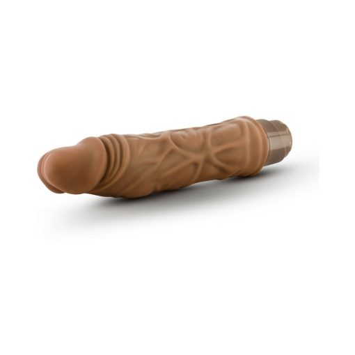 Dr. Skin Vibe 10 Realistic 8.5 In. Vibrating Dildo Tan - Image 4