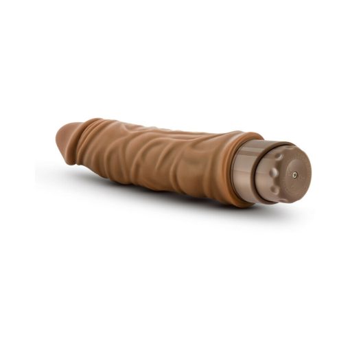 Dr. Skin Vibe 10 Realistic 8.5 In. Vibrating Dildo Tan - Image 5