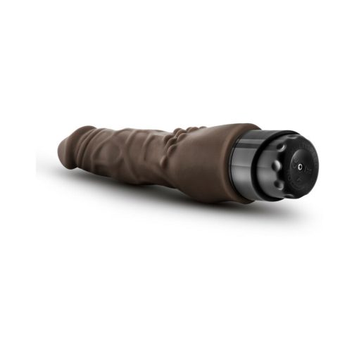Dr. Skin Vibe 4 Realistic 8 In. Vibrating Dildo Brown - Image 5
