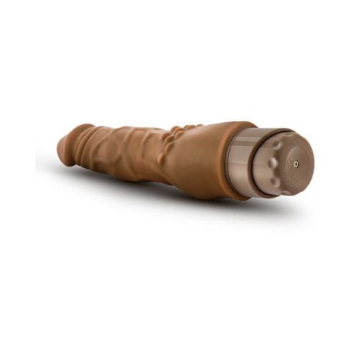 Dr. Skin Vibe 4 Realistic 8 In. Vibrating Dildo Tan - Image 5