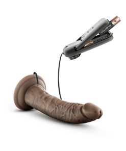 Dr. Skin Dr. Dave Realistic 7 In. Vibrating Dildo Brown