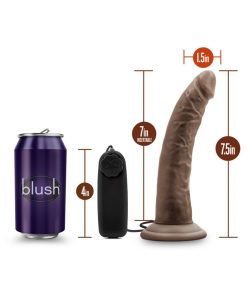 Dr. Skin Dr. Dave Realistic 7 In. Vibrating Dildo Brown