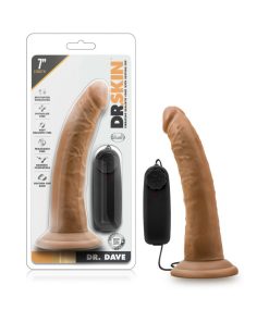 Dr. Skin Dr. Dave Realistic 7 In. Vibrating Dildo Tan