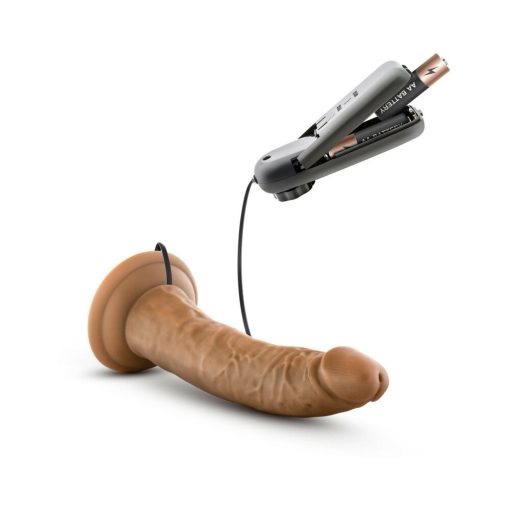 Dr. Skin Dr. Dave Realistic 7 In. Vibrating Dildo Tan - Image 7