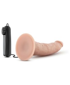 Dr. Skin Dr. Dave Realistic 7 In. Vibrating Dildo Beige