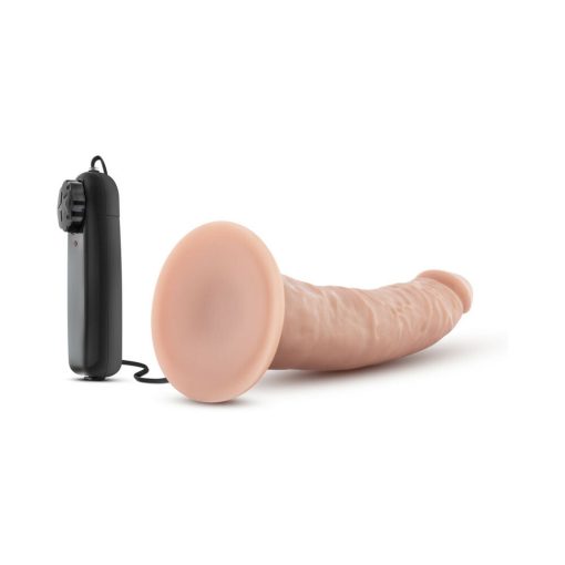Dr. Skin Dr. Dave Realistic 7 In. Vibrating Dildo Beige - Image 5