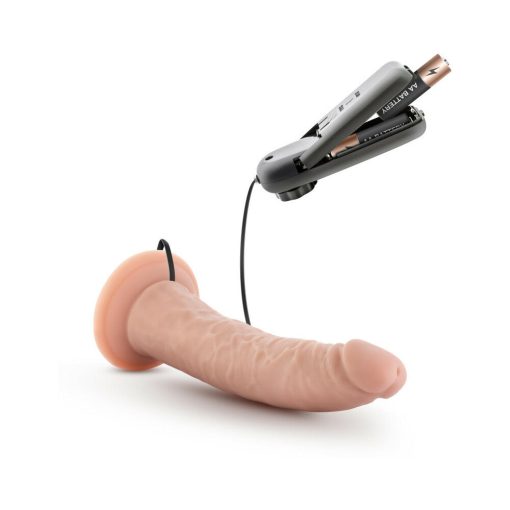 Dr. Skin Dr. Dave Realistic 7 In. Vibrating Dildo Beige - Image 7