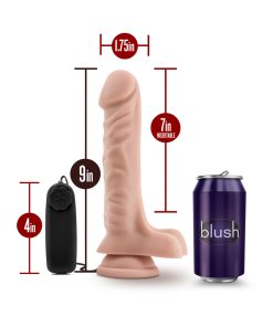 Dr. Skin Dr. James Realistic 9 In. Vibrating Dildo With Balls Beige
