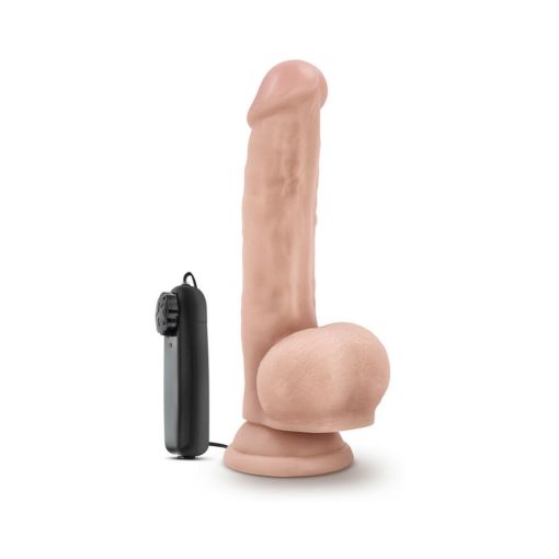 Dr. Skin Dr. Jay Realistic 8.75 In. Vibrating Dildo With Balls Beige - Image 3