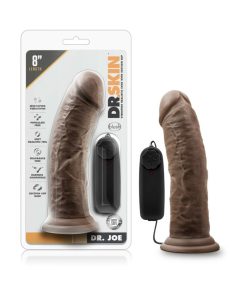 Dr. Skin Dr. Joe Realistic 8 In. Vibrating Dildo Brown