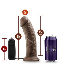 Dr. Skin Dr. Joe Realistic 8 In. Vibrating Dildo Brown