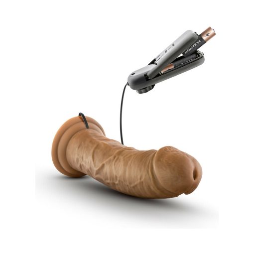 Dr. Skin Dr. Joe Realistic 8 In. Vibrating Dildo Tan - Image 6