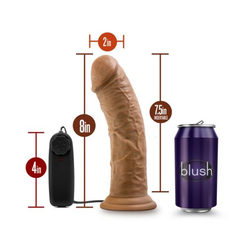 Dr. Skin Dr. Joe Realistic 8 In. Vibrating Dildo Tan - Image 7