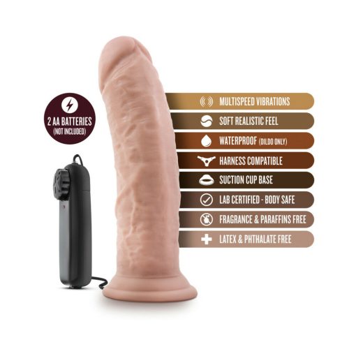 Dr. Skin Dr. Joe Realistic 8 In. Vibrating Dildo Beige - Image 6