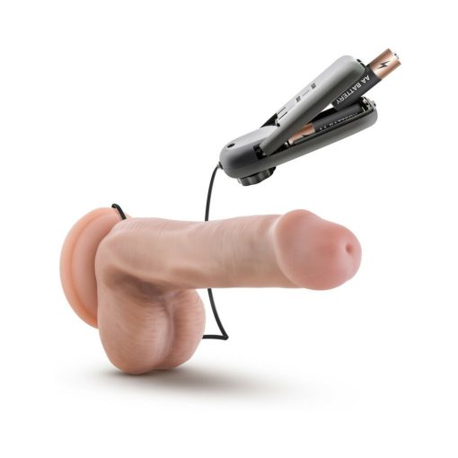 Dr. Skin Dr. Rob Realistic 6 In. Vibrating Dildo With Balls Beige - Image 7