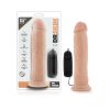 Dr. Skin Dr. Throb Realistic 9.5 In. Vibrating Dildo Beige