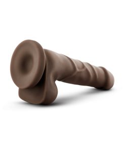 Dr. Skin Basic 7 Realistic 7.75 In. Dildo With Balls Brown