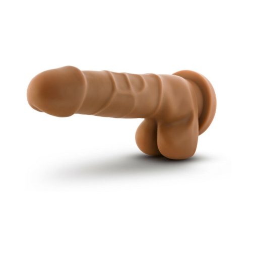 Dr. Skin Basic 7 Realistic 7.75 In. Dildo With Balls Tan - Image 4