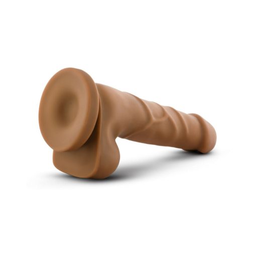 Dr. Skin Basic 7 Realistic 7.75 In. Dildo With Balls Tan - Image 5