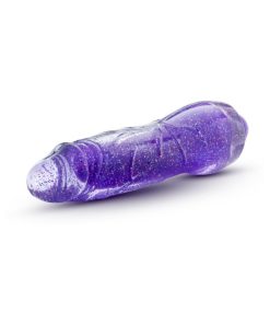 Glow Dicks Molly Color Changing 8 In. Vibrating Dildo Glitter Purple