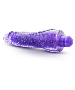 Glow Dicks Molly Color Changing 8 In. Vibrating Dildo Glitter Purple