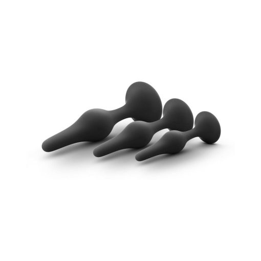Luxe 3-Piece Silicone Beginner Plug Kit Black - Image 3