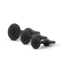 Luxe 3-Piece Silicone Beginner Plug Kit Black