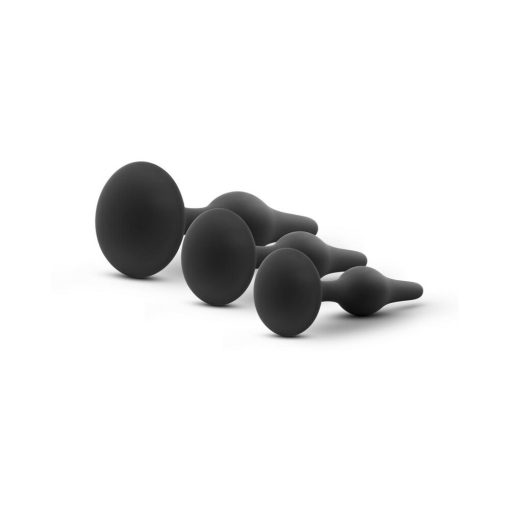Luxe 3-Piece Silicone Beginner Plug Kit Black - Image 4