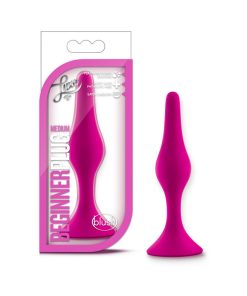 Luxe Silicone Beginner Plug Medium Pink