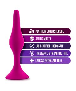 Luxe Silicone Beginner Plug Medium Pink