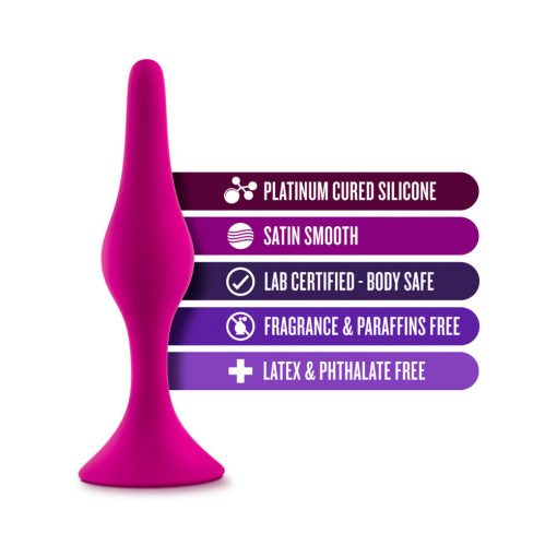 Luxe Silicone Beginner Plug Medium Pink - Image 5