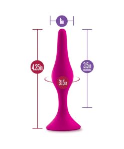 Luxe Silicone Beginner Plug Medium Pink