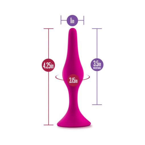 Luxe Silicone Beginner Plug Medium Pink - Image 7