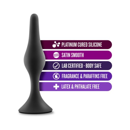 Luxe Silicone Beginner Plug Small Black - Image 5