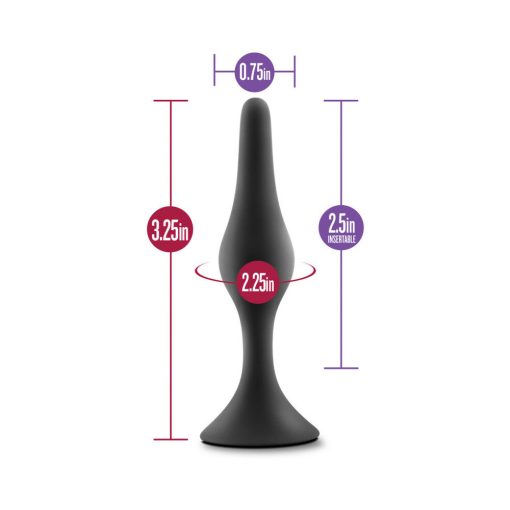 Luxe Silicone Beginner Plug Small Black - Image 7