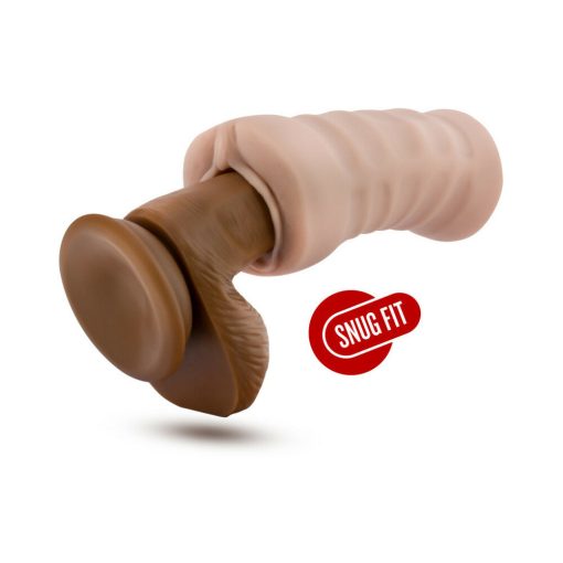 M For Men Ashley Vagina Stroker With Bullet Vibrator Beige - Image 5
