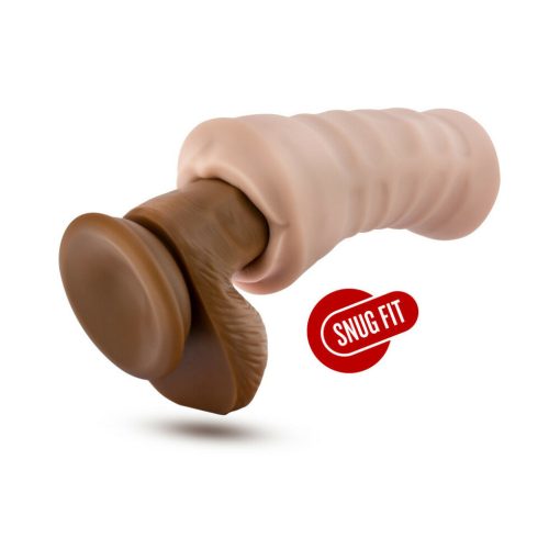 M For Men Skye Oral Stroker With Bullet Vibrator Beige - Image 5