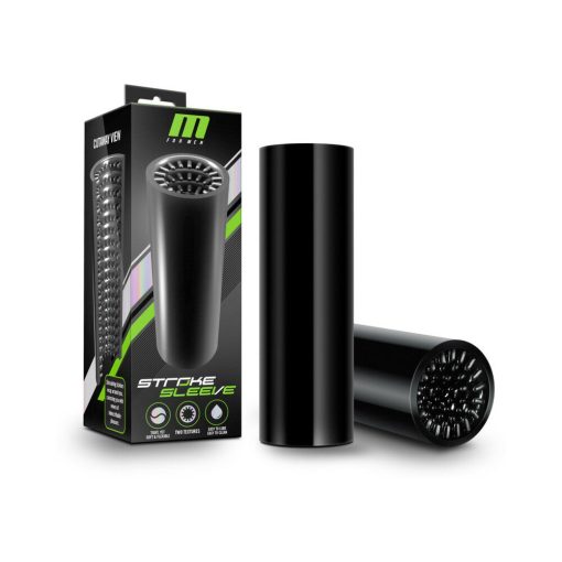M For Men Stroke Sleeve Reversible Stroker Black