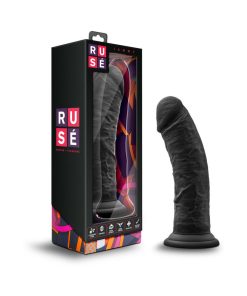 Ruse Jammy Realistic 8 In. Silicone Dildo Black