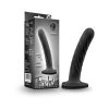 Temptasia Twist 5.5 In. Curved Dildo With Heart-Shaped Suction Cup Medium Black