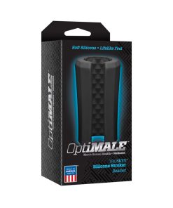 Optimale Truskyn Silicone Stroker Beaded Black
