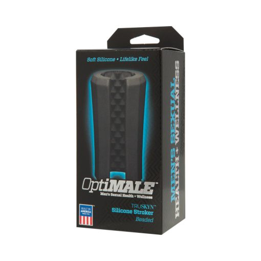 Optimale Truskyn Silicone Stroker Beaded Black - Image 3