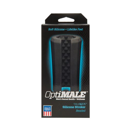 Optimale Truskyn Silicone Stroker Beaded Black - Image 4